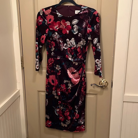 Eliza J floral velvet dress - Picture 1 of 3